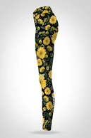 Preorder Leggings regular with waistband Pro Sunflowers - packshot