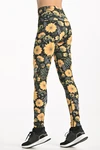 Preorder Legginsy petite z wysokim stanem Sunflowers