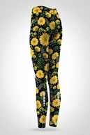 Preorder Legginsy regular z pasem Pro Sunflowers - packshot