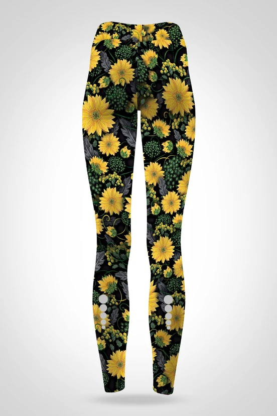 Preorder Legginsy regular z pasem Pro Sunflowers - packshot