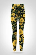 Preorder Legginsy regular z pasem Pro Sunflowers - packshot