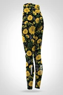 Preorder Legginsy regular z wysokim stanem Sunflowers - packshot