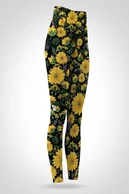 Preorder Legginsy regular z wysokim stanem Sunflowers - packshot
