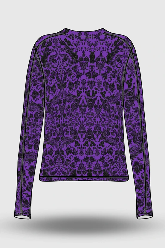 PreorderBlouse Basic Ornamo Purple - packshot