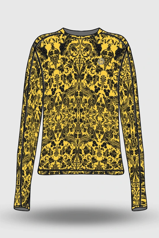 PreorderBlouse Basic Ornamo Yellow - packshot