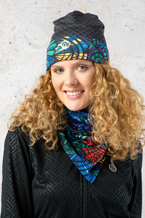 Thermoactive Triangular Small Scarf Mosaic Lumo - ATW-12M4 - packshot