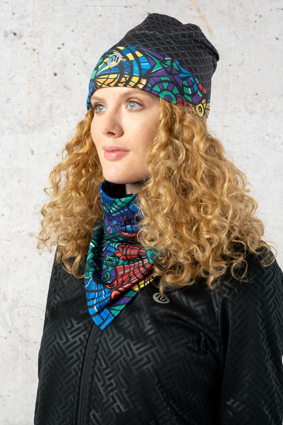 Thermoactive Triangular Small Scarf Mosaic Lumo - ATW-12M4 - packshot