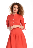 Sukienka Lniana Chica Czerwona - ILS-20 - packshot