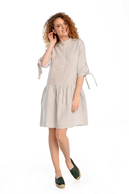 Summer Linen Dress Chica Grey - ILS-80 - packshot
