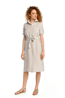 Summer Linen Dress Duna Grey - ILD-80 - packshot