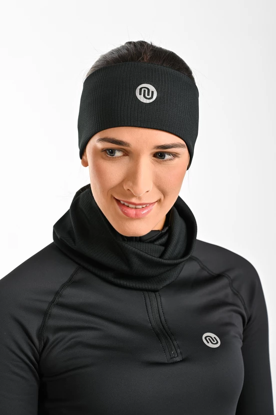 Thermoactive sports headband Black - packshot