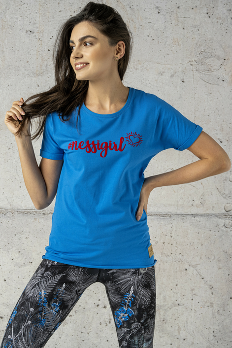 T-shirt Loose Bawełna Eko Blue - ITB-50NG - packshot