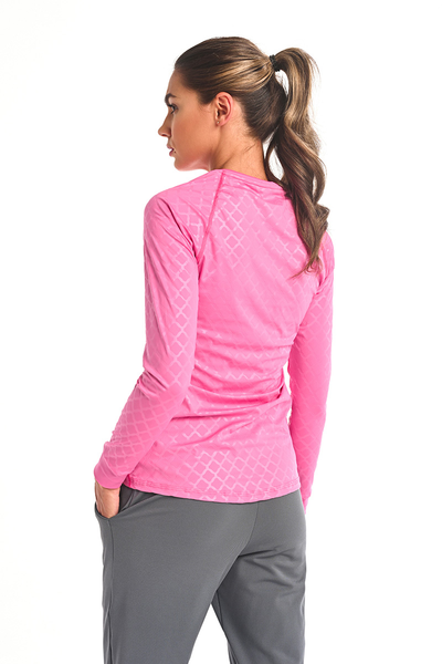 Training sweatshirt Zip Shiny Royal Pink - FLBKZ-1120T