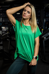 Koszulka Wiązana Fitness Green KFW-70