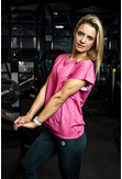 Koszulka Wiązana Fitness Pink KFW-20 - packshot