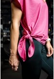 Koszulka Wiązana Fitness Pink KFW-20 - packshot