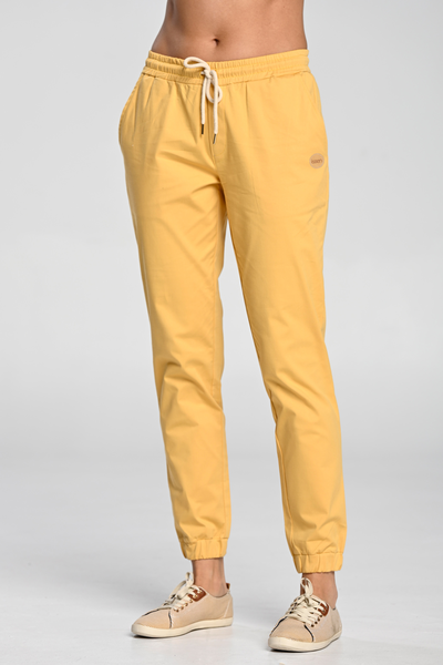 Cotton Pants Joggers Yellow