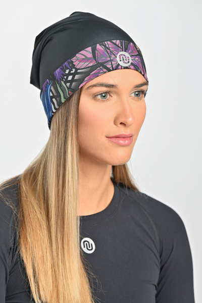 Double-sided hat Mosaic Indian Summer-Black