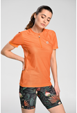 Koszulka Biegowa Zip Z Panelami Chłodzącymi Orange - packshot