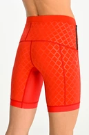 Krótkie legginsy z taśmami stabilizującymi Shiny Red - packshot