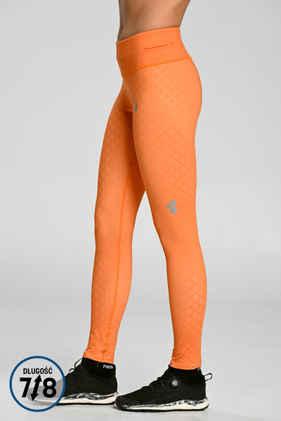 Petite Leggings With Waistband Pro Shiny Orange