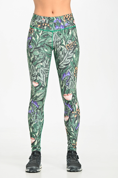 Leggings regular with waistband Pro Sage Forest