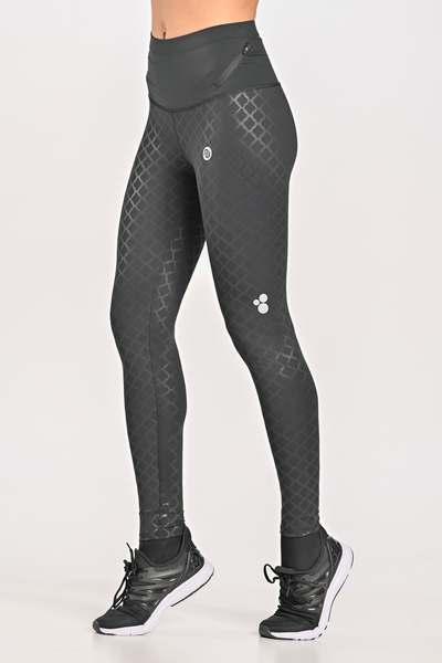 Insulated leggings regular with high waisted Shiny Black