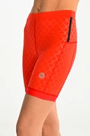 Short leggings with stabilizing tapes Shiny Red - packshot