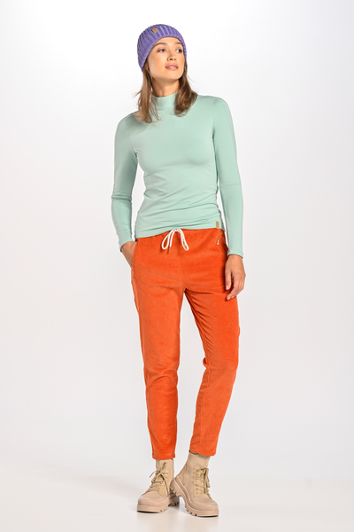 Spodnie sztruksowe damskie Orange