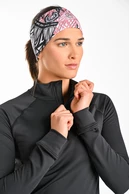 Thermoactive blouse with stand-up collar Zip Black - packshot