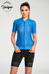 Zipped Cycling Shirt Blue