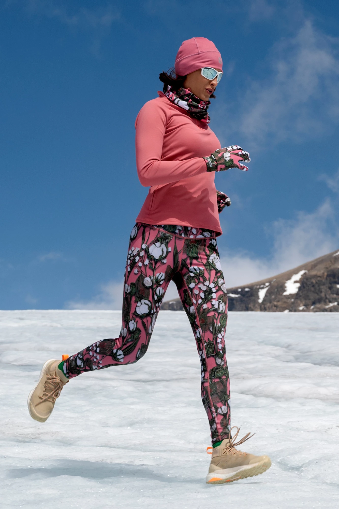 Leggings regular with waistband Pro Pink Fusion - Nessi Sportswear