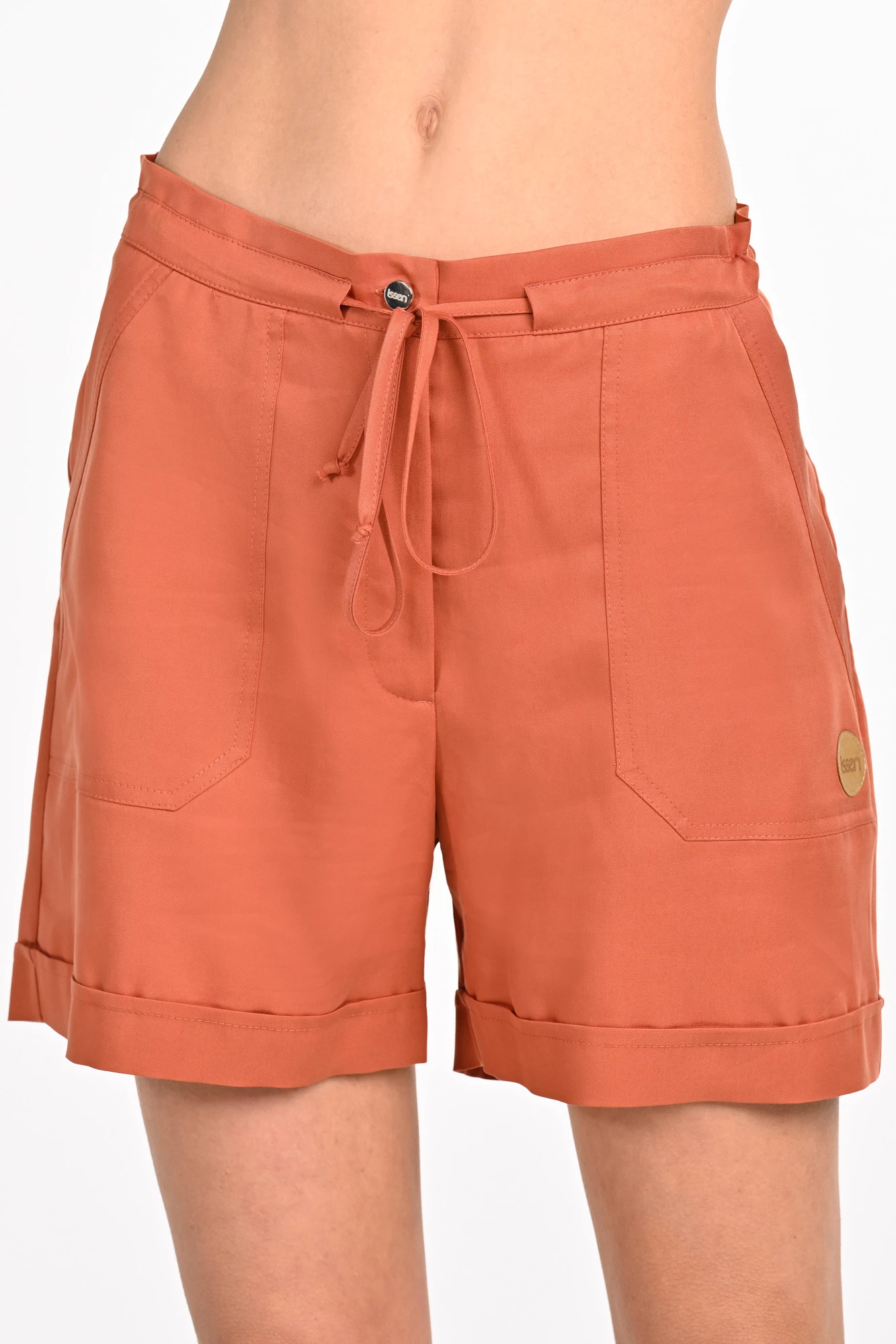 Women's shorts TENCEL™ Rusty Orange - Nessi Sportswear