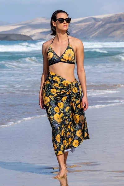 Beach pareo Nessi Sportswear Sunflowers