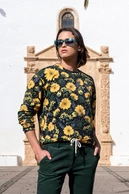 Bluza damska z bawełny organicznej Sunflowers - packshot