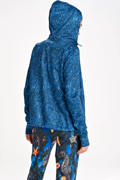 Premium zipped hoodie Blink Blue