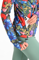Bluza rozpinana premium z kapturem Meadow Mosaic - packshot