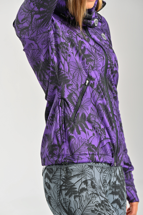 Bluza rozpinana premium z kapturem Ornamo Purple - packshot