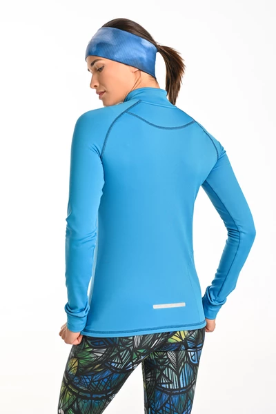 Thermoactive blouse with stand-up collar Zip Cristal