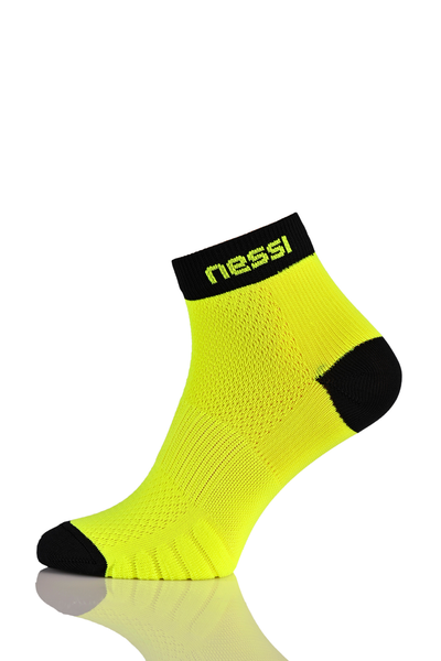 Breathable running socks Neon Yellow-Black