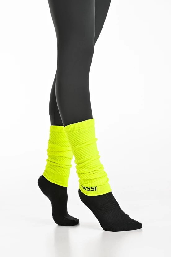 Women's leg warmers Neon Yellow - Nessi Sportswear