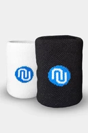 Cotton wristband 2 pcs White-Black - packshot