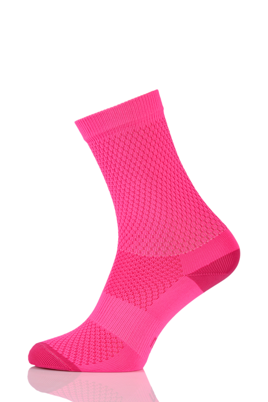 Cycling socks Neon Pink - packshot