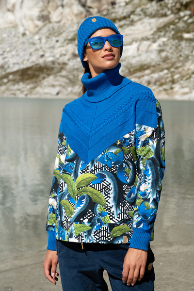 Designer turtleneck sweater Merino Raya