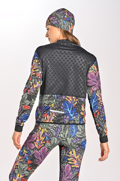 Designer insulated sports blouse Zip Mosaic Indian Summer