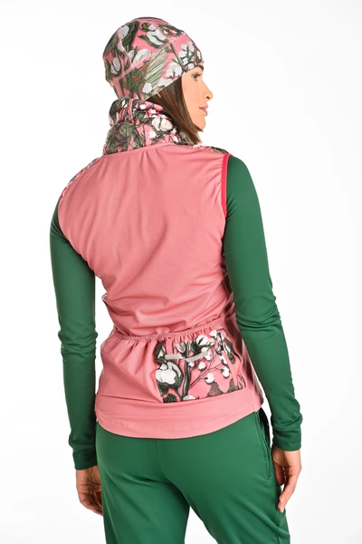 Women's quilted vest Pink Fusion