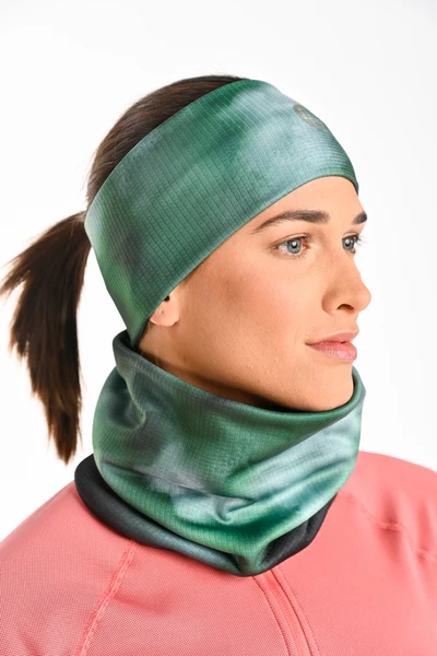 Multifunctional thermoactive snood Wavy Green