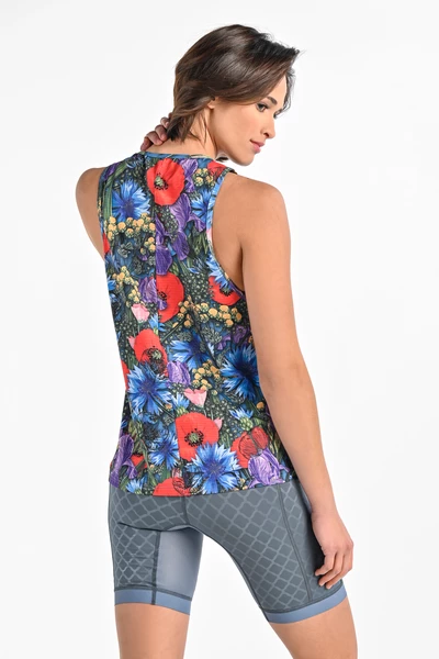 Women's sleeveless shirt Meadow Mosaic
