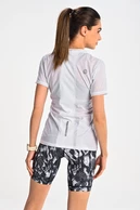 Koszulka sportowa damska Zip White - packshot
