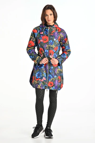 Kurtka parka dwustronna z kapturem Meadow Mosaic
